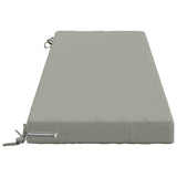 2-Piece Bench Cushions SOEST 2 pcs 100% Polyester Grey 950279