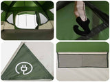 Family Tent Green 305 x 275 x 190 cm Polyester and Steel 42028707