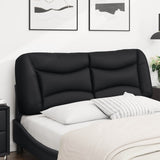 Headboard Cushion Black 135 cm Faux Leather 374641