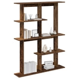 Wall Shelving Unit Brown 102 x 20 x 130 cm Engineered Wood 8012058
