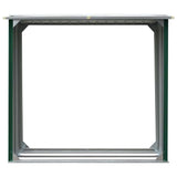Log Storage Shed Galvanised Steel 172x91x154 cm Green 47080