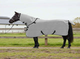 Horse Blanket Full Light Grey and Pink 125 cm Polyester 42013292