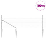 Welded Wire Fence with Spikes 100 x 0.8 m 3353445