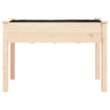 Planter with Liner 118x59x76 cm Solid Wood Fir 364233