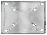 Ground Spikes 6 pcs Silver 14x14x91 cm Galvanised Steel 145428