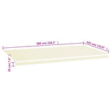 Replacement Fabric for Awning Cream 6x3.5 m 311934