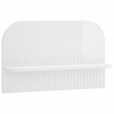 Wall Shelf 2 pcs High Gloss White 60 x 13.5 x 37.5 cm 8014945