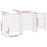 Radiator Cover 210x21x85 cm Solid Wood Pine 822611