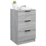 ZNTS Bedside Cabinet Grey Sonoma 40x36x65 cm 817053