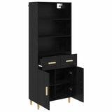 Highboard Black Oak 69.5 x 32.5 x 180 cm Engineered Wood 3416168