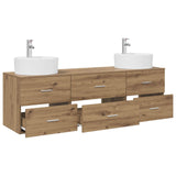 Bathroom Cabinet Set 3 pcs Artisan Oak 62.5 x 44.5 x 50 cm 3405874