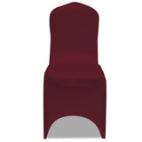 Chair Cover Stretch Burgundy 12 pcs 279093