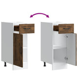 Kitchen Base Cabinet Kalmar Smoked Oak Engineered Wood 853462