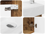 Bathroom Vanity Unit with Tap Old Wood 45.5 x 22.5 x 84 cm 889519