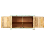Sideboard Light Blue 110x35x70 cm Solid Mango Wood 247763
