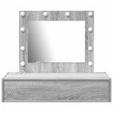 Dressing Table with Drawer Grey 83 x 40 x 70 cm Engineered Wood 865231