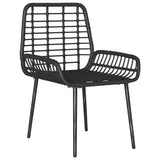 Garden Dining Set 3 pcs Black and Anthracite 42010356