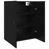 Wall Cabinet Black Oak 69.5 x 34 x 90 cm Engineered Wood 879464