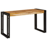 Nesting Table 3 pcs Brown and Black Solid Mango Wood and Metal 4104730