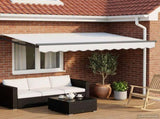 Electric Retractable Awning White and Anthracite 3 x 2 m 3420058