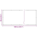 Balcony Screen Anthracite 90x1000 cm 100% Polyester Oxford 4000055