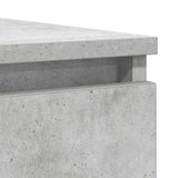 Sideboard with Drawers Concrete Grey 100.5x35x98.5 cm Engineered Wood 3328456
