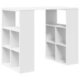 Desk with Shelf White 90 x 50 x 75 cm Engineered Wood 869506