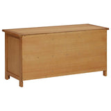 Shoe Rack 90x37x45 cm Solid Oak Wood 289189