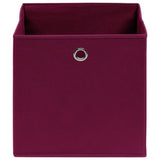 ZNTS Storage Boxes 10 pcs Dark Red 32x32x32 cm Fabric 288343