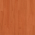 ZNTS Bookcase Bed without Mattress Wax Brown 160x200cm Solid Wood Pine 3323178