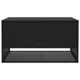 Outdoor Cushion Box Black 100x55x55.5 cm Poly Rattan 4104141