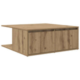 Coffee Table Artisan oak 80 x 80 x 31 cm Engineered wood 875487