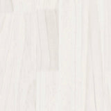 Bed Frame without Mattress White 200x200 cm Solid Wood Pine 3104564