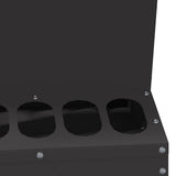 Chicken Feeder Black 30 x 30 x 39 cm Cold-Rolled Steel 874681