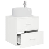 Wall-Mounted Sink Vanity White 49.5 x 44.5 x 66 cm 890310