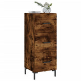 Sideboard Smoked Oak 34.5x34x90 cm Engineered Wood 828609