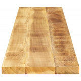 Table Top 140x30x2.5 cm Rectangular Solid Wood Rough Mango 371300
