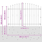 Spike Fence Asten Black 42030088
