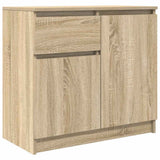 Sideboard with Drawer Sonoma Oak 71x35x65 cm Engineered Wood 861600