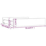 Bed Drawers 2 pcs White Solid Wood Pine 814990