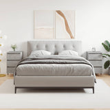 Bedside Cabinets 2 pcs Concrete Grey 40x35x69 cm Engineered Wood 826917