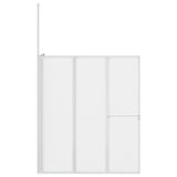 Bath Screen Folding Frosted Aluminium 42023507