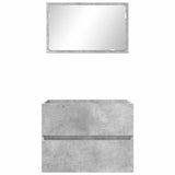 Bathroom Furniture Set Concrete Grey 60 x 38.3 x 45 cm 876035