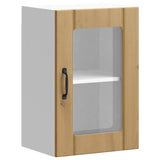 Kitchen Wall Cabinet with Glass Door Lucca Artisan Oak 853776