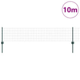Welded Wire Fence 10 x 0.4 m PVC-Coated Steel Green 3335972