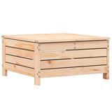 Garden Footstool with Cushion Solid Wood Pine 844925
