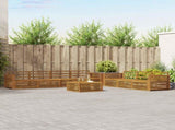 Outdoor Sofa Set 8 pcs Natural Solid Acacia Wood 3373144