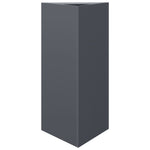 ZNTS Garden Planters 2 pcs Anthracite Triangular 40x34.5x70 cm Steel 851162