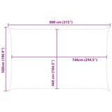 Sun Shade Sail Blue and White 8 x 5 m 100% Polyester Oxford 42031108