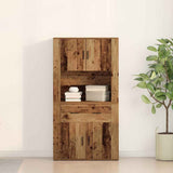 Highboard with Drawer Old wood 80 x 33 x 150 cm Engineered wood 3334340